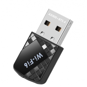wifi6免驱动无线网卡900M蓝牙5.4二合一 电脑USB接收发射器